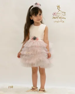 پیراهن پرنسسی دخترانه مدل 110 تریسین