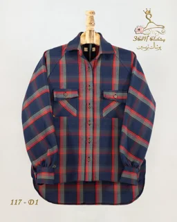 شومیز پیراهن کشمیر دخترانه مدل 117  تریسین