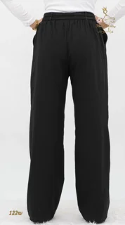 نمای پشت شلوار لینن ایرانی مشکی تریسین | Trisin Pants / Trousers Black Iranian Linen
